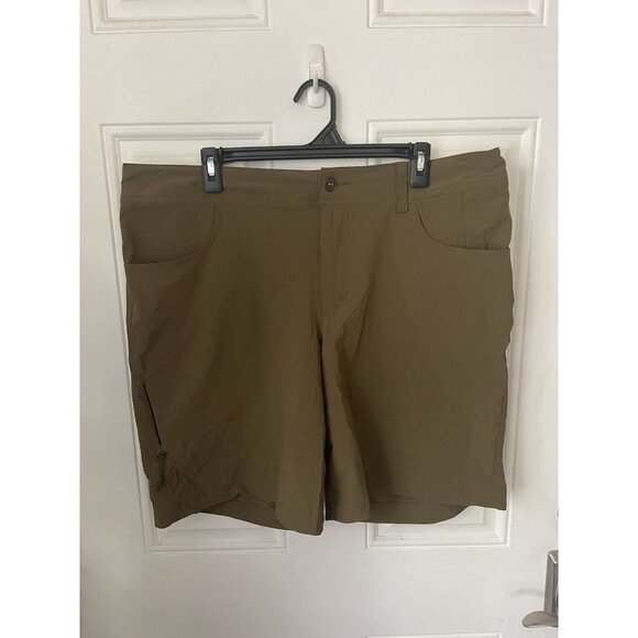 REI Co Op Women's Shorts Olive/ Army Green Sz 16 Hike Camp Granola - Picture 1 of 3
